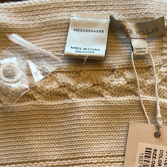 Peter Millar Women’s Cashmere Cable Knit Scarf - Picture 4 of 4